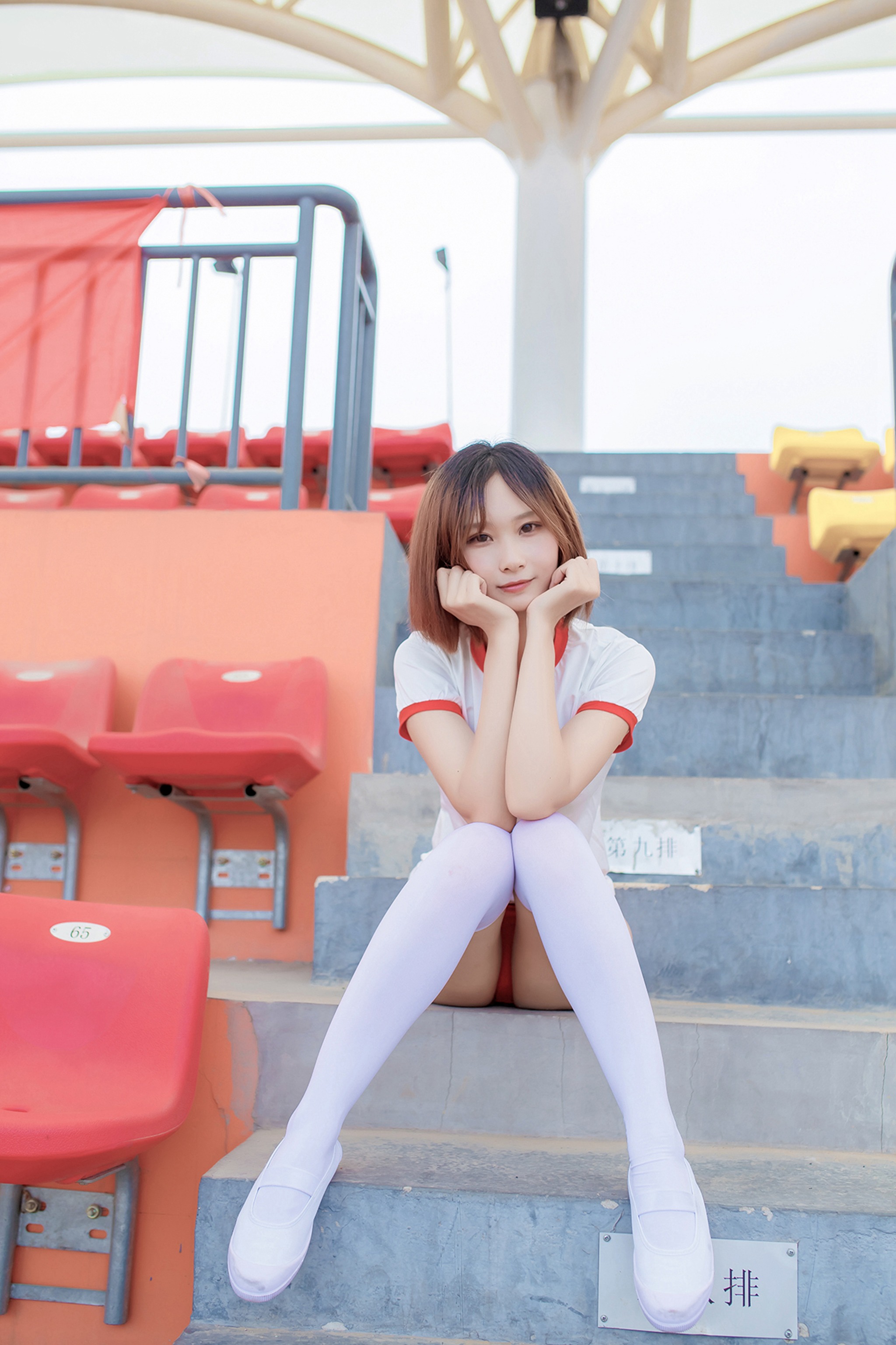 图片[1]-风之领域 – NO.127 体育场上的少女[42P]-XikXak